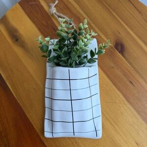 Faux plant wall hanging planted decor